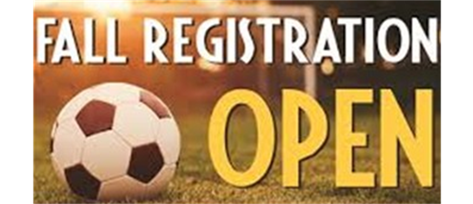 Fall Registration Is Open